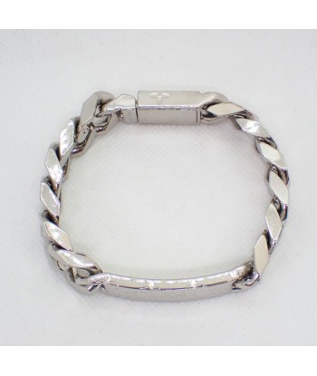 LOUIS VUITTON M62486 Monogram Silver Chain Bracelet les muscles