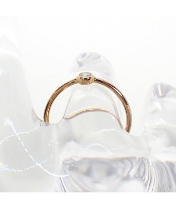 TIFFANY / Tiffany 750PG Wave Single Row Diamond Ring No. 7.5 Paris Déstockage Promo