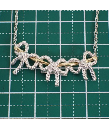 TIFFANY / Tiffany SV925 750 Rope Ribbon Pendant Necklace Venez acheter