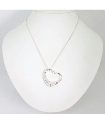 TIFFANY / Tiffany SV925 Open Heart Large Long Pendant Necklace Livraison rapide