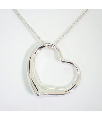 TIFFANY / Tiffany SV925 Open Heart Large Long Pendant Necklace Jusqu'à 80% De Réduction