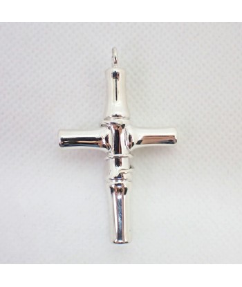 GUCCI / Gucci SV925 Bamboo Cross Pendant Top une grave pollution 