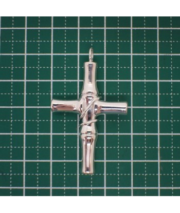 GUCCI / Gucci SV925 Bamboo Cross Pendant Top une grave pollution 