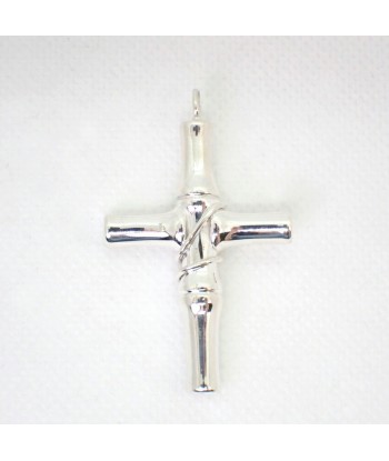 GUCCI / Gucci SV925 Bamboo Cross Pendant Top une grave pollution 