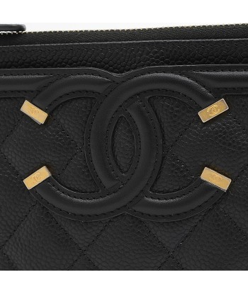 Chanel Womens Caviar Leather Coin Purse/coin Case hantent personnes