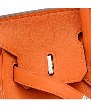 Hermes Birkin 25 Swift Leather Handbag Orange Véritable concentré