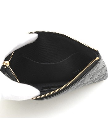 Chanel Caviar Leather PochettePouch Black Voir les baskets