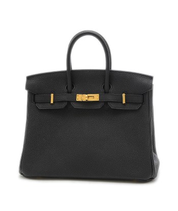 Hermes Birkin 25 Womens Togo Leather Handbag Black Découvrez la collection