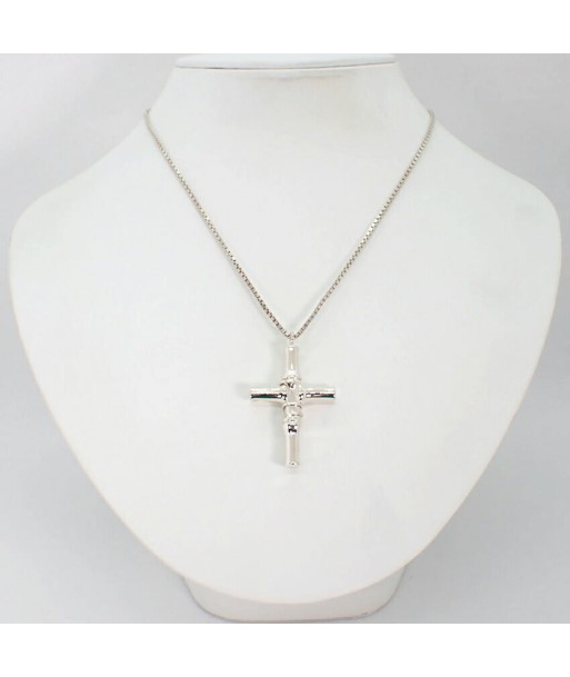 GUCCI / Gucci SV925 Bamboo Cross Pendant Necklace pas cheres