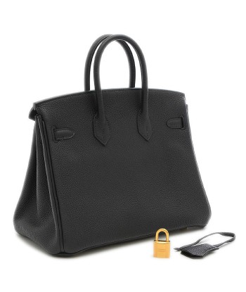 Hermes Birkin 25 Womens Togo Leather Handbag Black Découvrez la collection