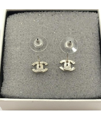 CHANEL Chanel Earrings A26210 Coco Mark Crystal Silver pas cher chine