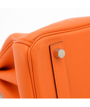 Hermes Birkin 25 Swift Leather Handbag Orange Véritable concentré