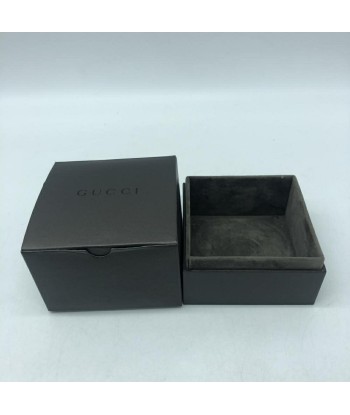 GUCCI silver bracelet leather combination 925 black Gucci des créatures d'habitude