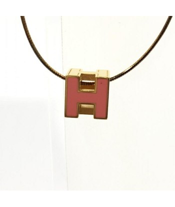 HERMES Hermes H Cube Carged Ash Necklace Choker Gold Color online