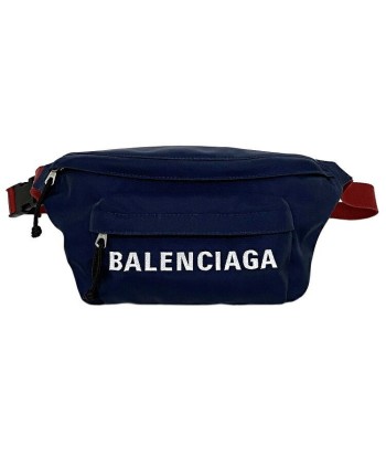 Balenciaga F-14284 NylonCanvas PouchSling Bag BlackNavyRed Color Les magasins à Paris