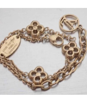 Louis Vuitton Bracelet Monogram Flower Full Gold Bangle Chain Breath Ladies M68127 acheter