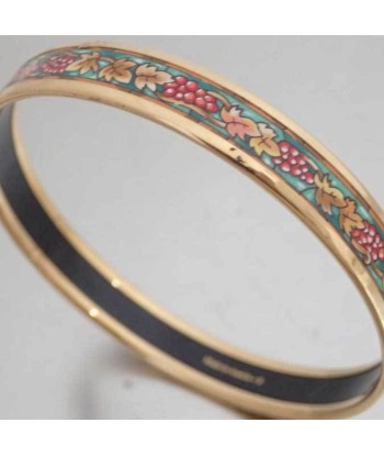 Hermes Bracelet Email Gold Multicolor Enamel Bangle Breath Ladies prix