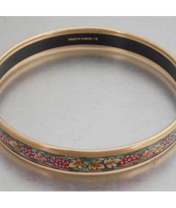 Hermes Bracelet Email Gold Multicolor Enamel Bangle Breath Ladies prix