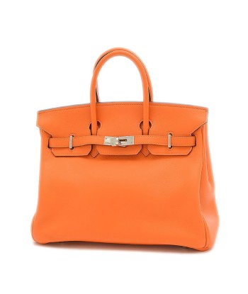 Hermes Birkin 25 Swift Leather Handbag Orange Véritable concentré