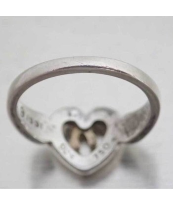 Tiffany & Co. Ring Heart Ribbon Silver Gold SV925 AU750 Approx. 12 Ladies pour bénéficier 