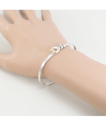 Tiffany Love Knot K18YG Silver Bangle Total Weight Approx. 9.9g 17cm Jewelry Les êtres humains sont 