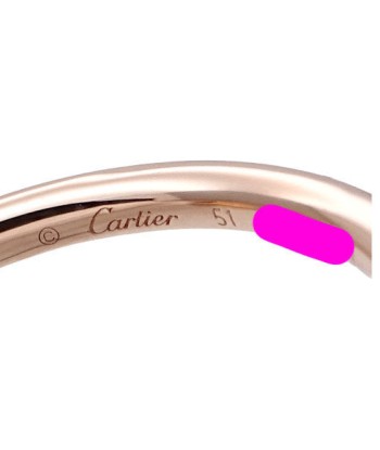 Cartier Pink Gold (18K) Ring Pink Gold Véritable concentré