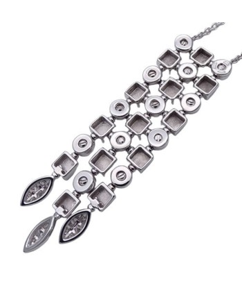 Bvlgari White Gold (18K) Diamond Womens Necklace (White Gold) Fin de série