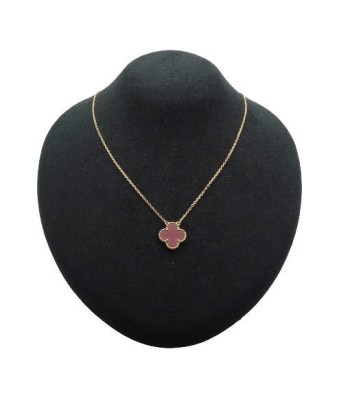 Van Cleef & Arpels Alhambra Yellow Gold (18K) Carnelian Necklace (Yellow Gold) pas cher