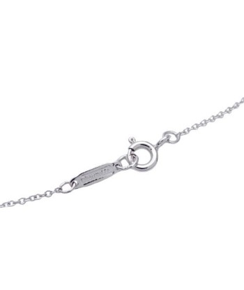 Tiffany White Gold (18K) Diamond Women's Necklace (White Gold) pas cher 