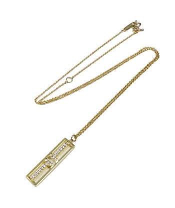 Tiffany Yellow Gold (18K) Diamond Necklace (Yellow Gold) rembourrage situé sous