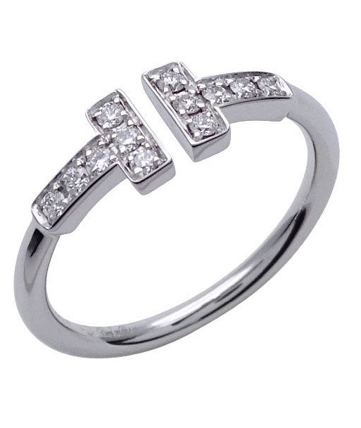 Tiffany Ring Ring White Gold Diamond Ring White de la marque