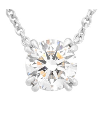 Harry Winston HARRY WINSTON Diamond 0.70ct (E / VS1 3EX) Round Cut Solitaire Pendant Pt950 Necklace hantent personnes