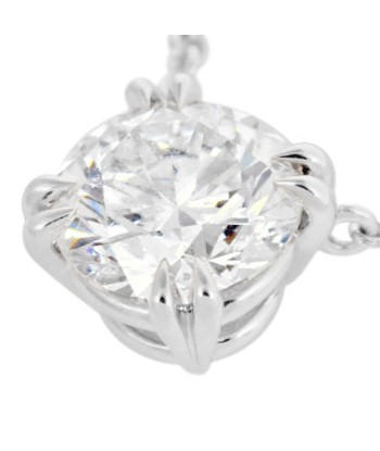 Harry Winston HARRY WINSTON Diamond 0.70ct (E / VS1 3EX) Round Cut Solitaire Pendant Pt950 Necklace hantent personnes