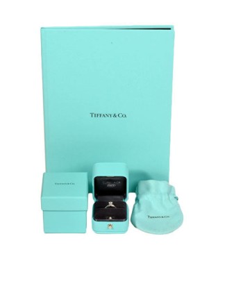 Tiffany & Co Diamond 0.28ct (G / VVS1 3EX) Solitaire Ring Pt950  5 du meilleur 