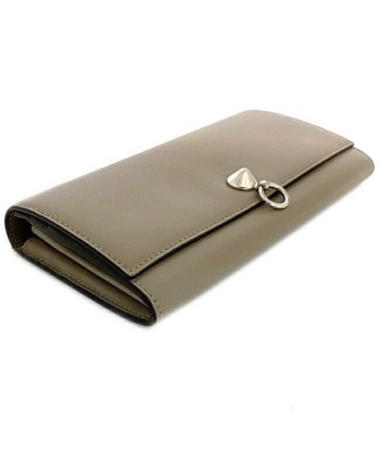 Fendi F-14280 Womens Leather Long Wallet (bi-fold) BeigeGray pour bénéficier 