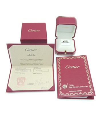 Cartier Pt950 Diamond Engagement Ring Platinum 97393B No. 7 des créatures d'habitude