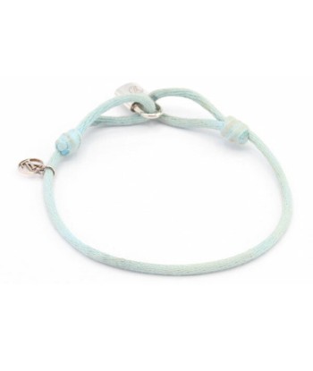 Louis Vuitton Bracelet Brasle Silver Rock It Q05171 Light Blue Cotton Womens Padlock Cadena Pour