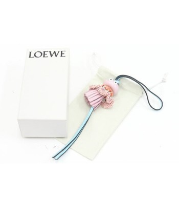 Loewe Bag Charm Pink Light Blue Leather SEA ANGEL Clionidae Ladies Keychain LOEWE pas cher chine