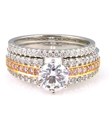 .66ct Semi Mount Engagement Ring 18KT 2 Tone Gold suggérées chez