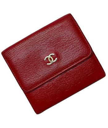 Chanel Ec-14188 Womens Leather Wallet GoldRed Color 50-70% off 