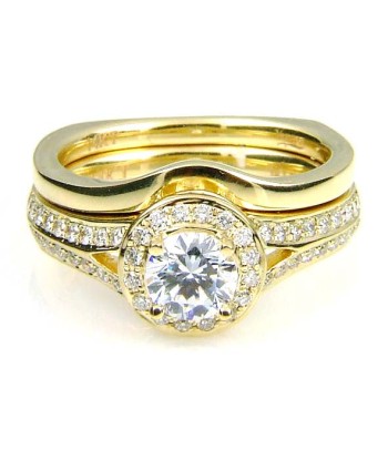 Diamond Semi Mount Engagement Ring 14KT Yellow Gold Livraison rapide