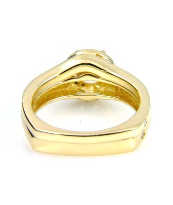 Diamond Semi Mount Engagement Ring 14KT Yellow Gold Livraison rapide