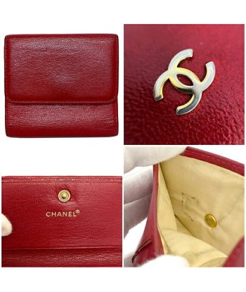 Chanel Ec-14188 Womens Leather Wallet GoldRed Color 50-70% off 