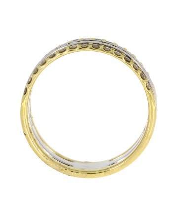 Genuine .50ct Diamond Ring 10KT 2 Tone Gold Pour