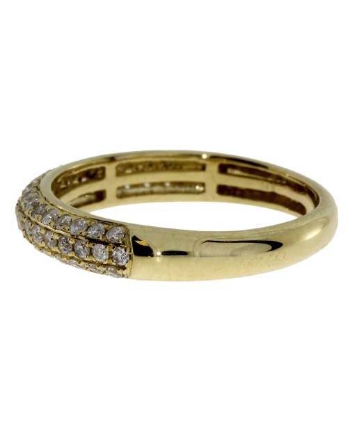 .51ct Diamond Wedding Band Ring 14KT Yellow Gold En savoir plus