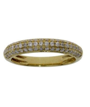 .51ct Diamond Wedding Band Ring 14KT Yellow Gold En savoir plus