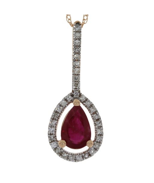 .59ct Ruby Diamond Fashion Pendants 14KT Rose Gold l'achat 