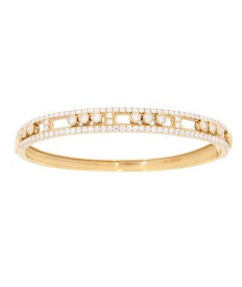 Natural 2.40ct Diamond Bangle Bracelet 18KT Rose Gold Jusqu'à 80% De Réduction