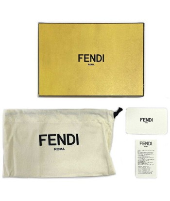 Fendi F-14280 Womens Leather Long Wallet (bi-fold) BeigeGray pour bénéficier 