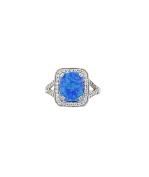 Genuine Created Opal Ring Sterling Silver d'Europe débarque